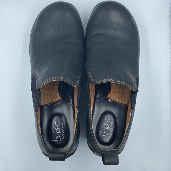 B.o.c. Born Concept Stefana Black Leather Slip-on Women Size 8.5 - Picture 10 of 16